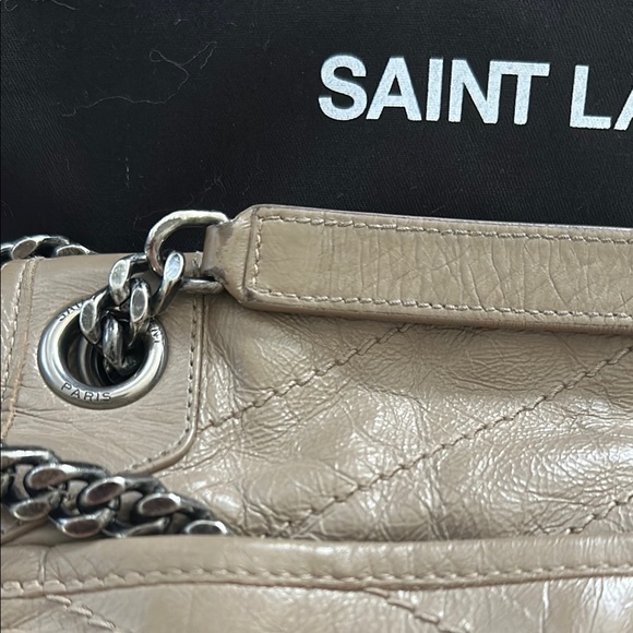 YSL Tan Shoulder Bag with Chain Strap - Picture 4 of 15